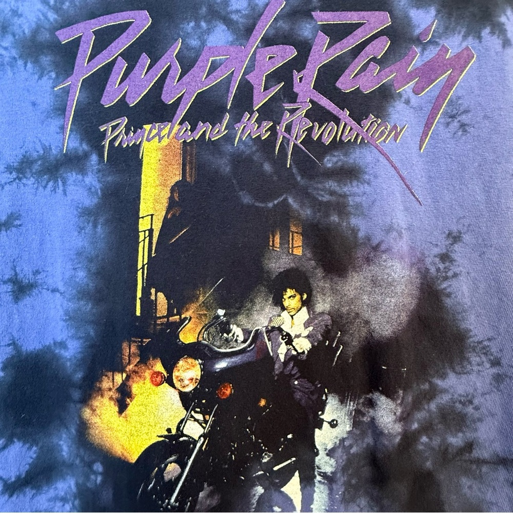 The Prince Estate Official & Approved Unisex Purple Rain Tie Dye Tee Shirt